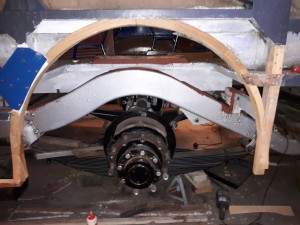 New wheelarch timbers in place