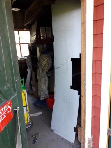 Steel stress panel being prepared for fitting to the boot front